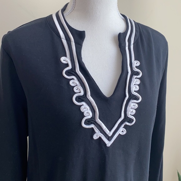 Charter Club long sleeve black top Sz 1X - Picture 2 of 6